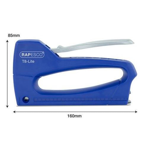 Rapesco Staple Tacker - Z-Duo with 300 Staples | ROP0955 Blue